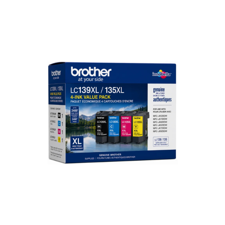 Brother LC139XL/135XL Genuine 4-Ink Value Pack Image