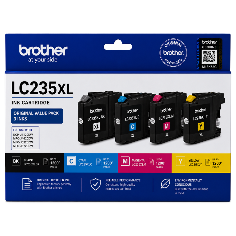 Brother LC 235XL Original Value Pack 3 Inks Image