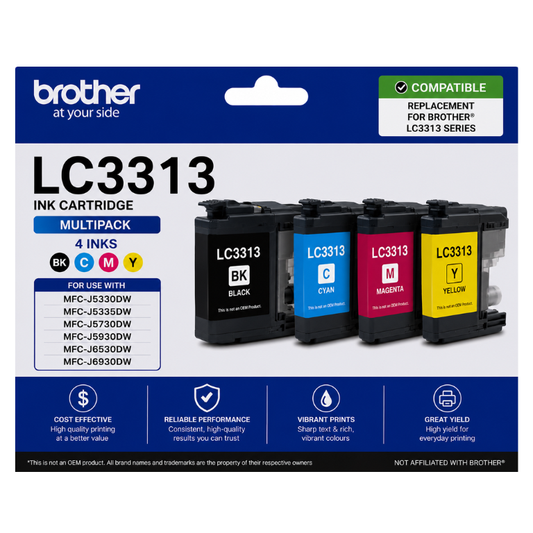 Brother LC 3313 Compatible Multipack 4 INKS Image