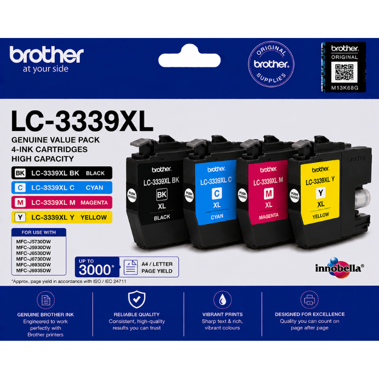 Brother LC-3339XL Genuine Value Pack Original 4-INK High Capacity Image