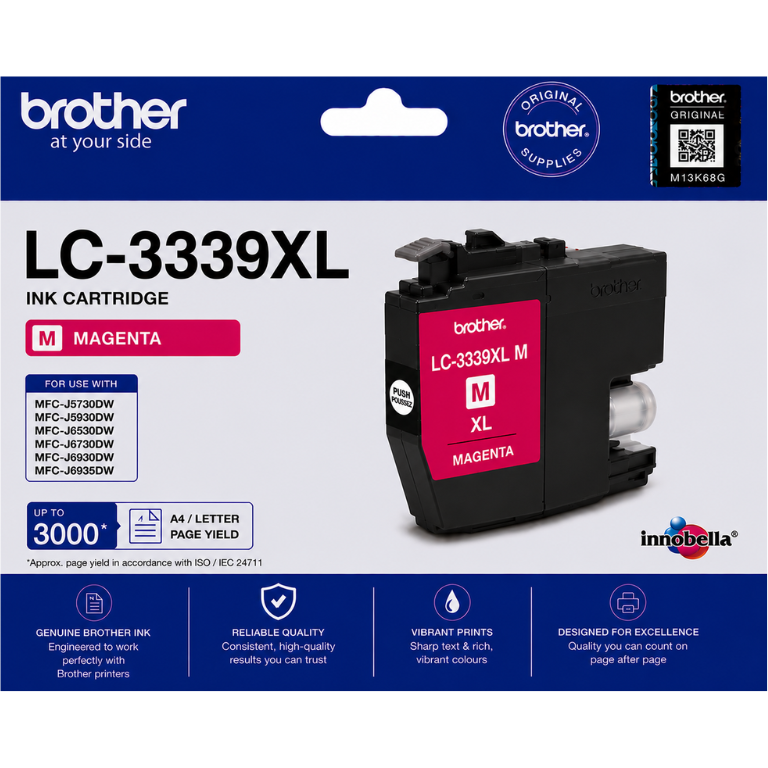 Brother LC-3339XL Magenta Genuine  Ink Cartridge Image