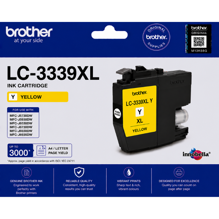 Brother LC-3339XL Yellow Genuine Ink Cartridge Image