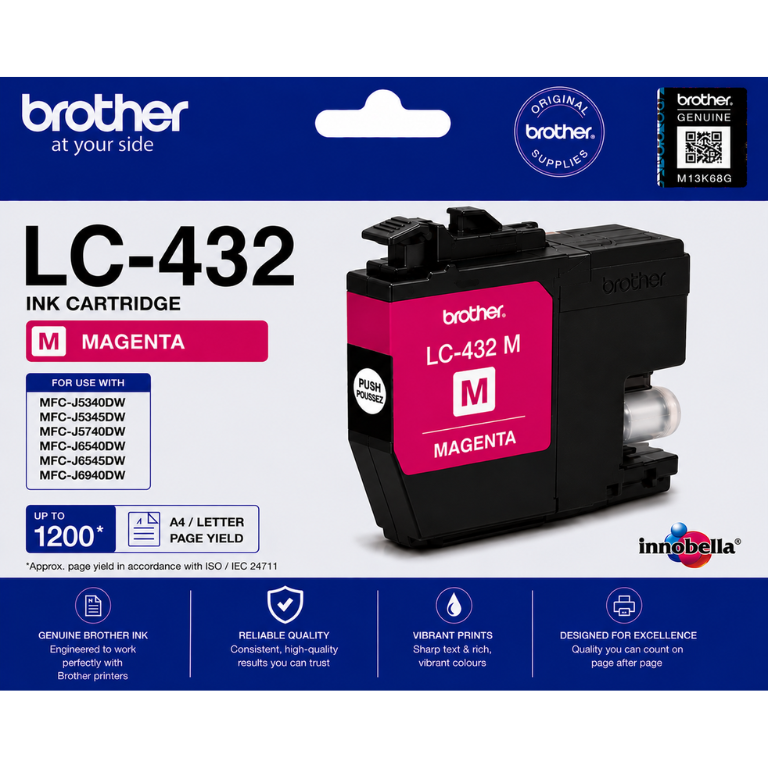 Brother LC-432 Magenta Genuine Ink Cartridge Image