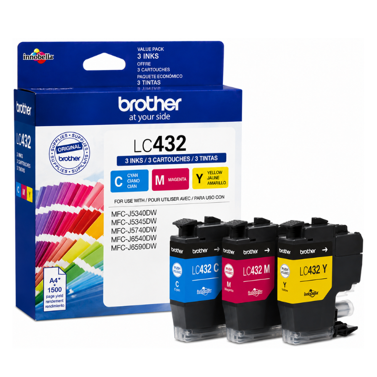 Brother LC-432 Original Value Pack 3 Inks Image