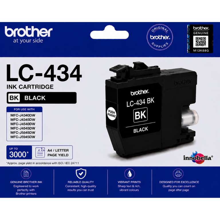 Brother LC-434 Black Genuine Ink Cartridge Image