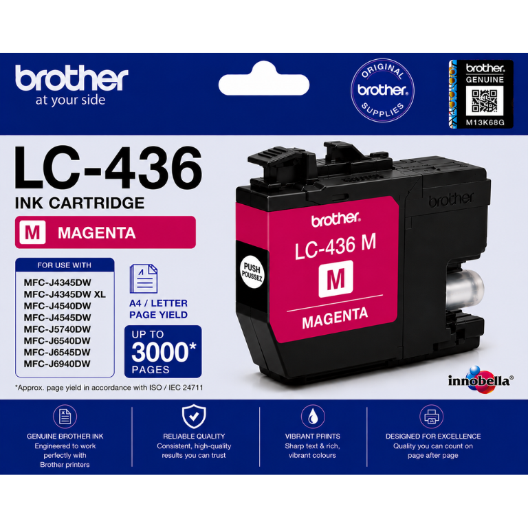 Brother LC-436 Magenta Genuine Ink Cartridge Image