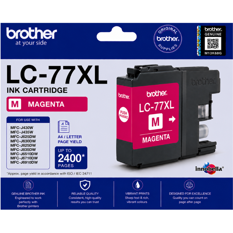 Brother LC-77XL Magenta Genuine Ink Cartridge Image