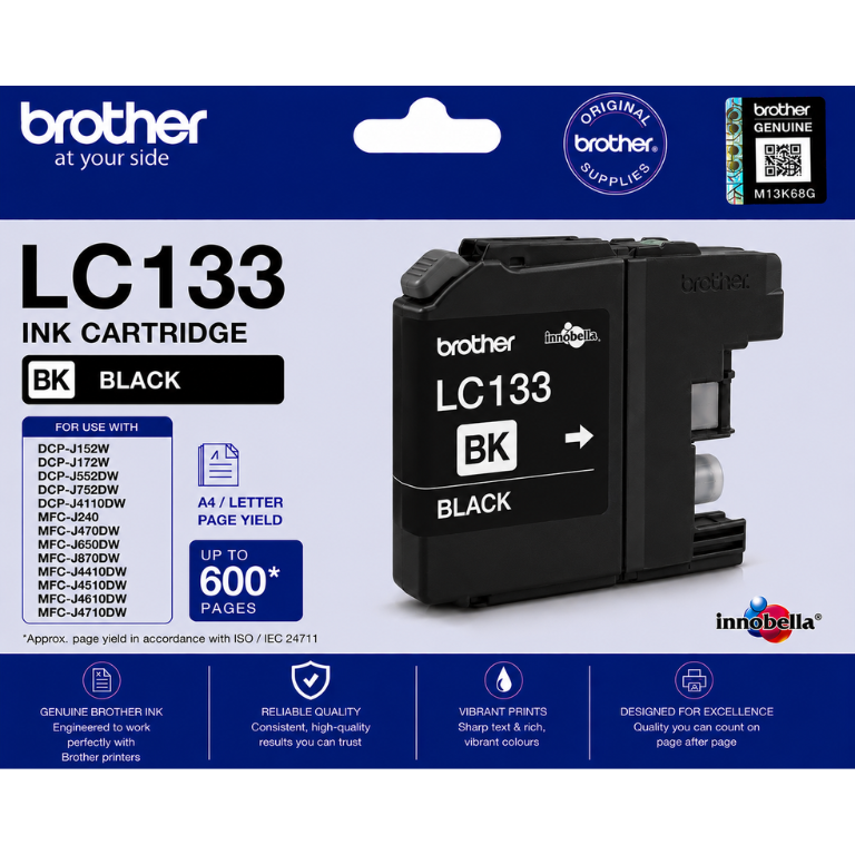 Brother LC133 Black Image