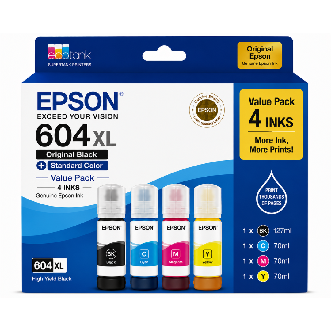Epson 604XL Original Black and Standard Color Value Pack Image
