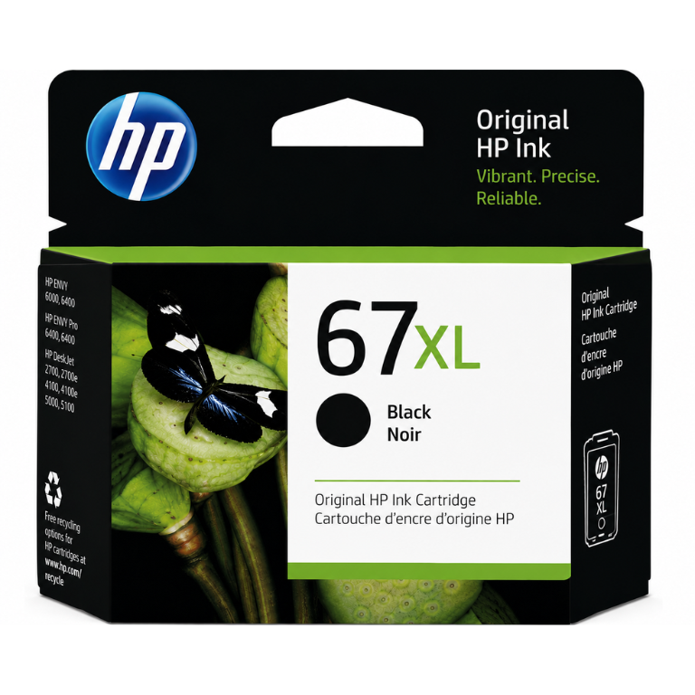 HP 67XL Original Black Ink Image