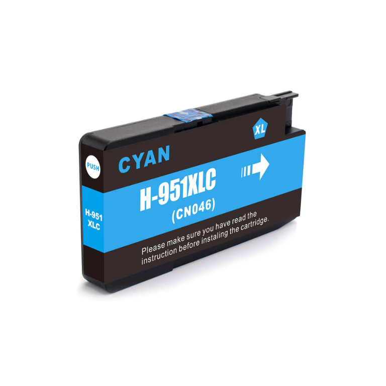 HP 951XL Cyan Compatible Ink Cartridge Image