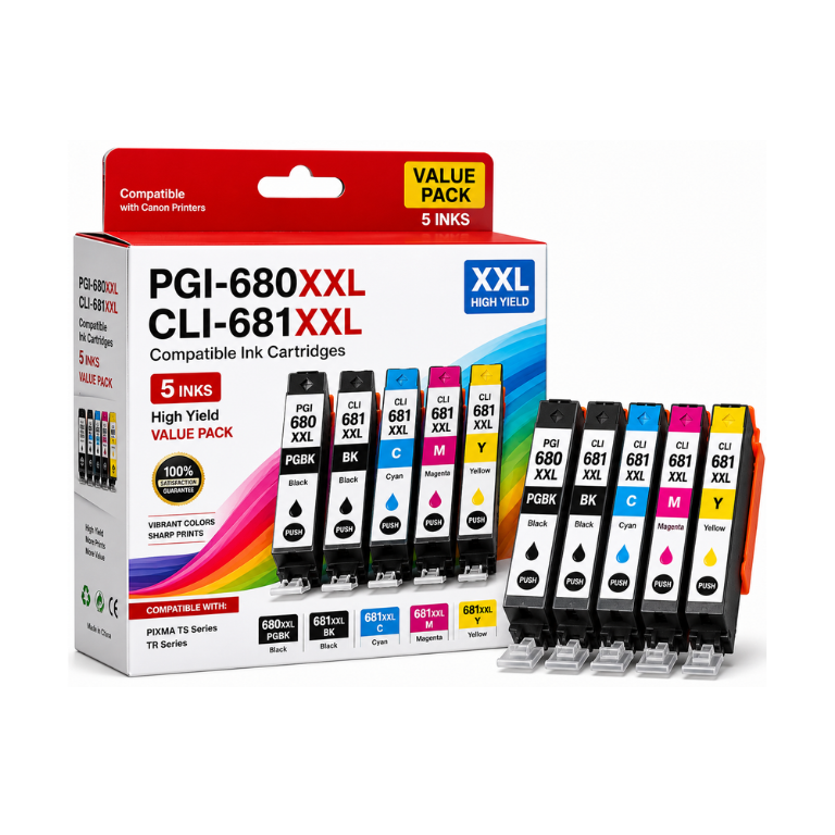 Canon PGI 680XXL/ CLI 681XXL Compatible Value Pack 5 INKS Image