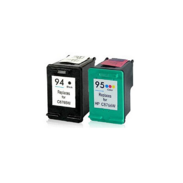 HP 94 Black and 95 Tri-Colour Compatible Combo Pack Image