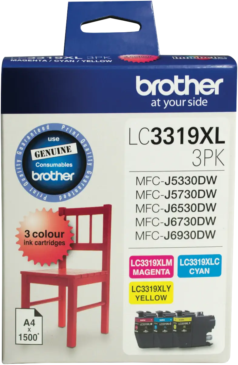 Brother LC 3319XL Original Value Pack 3 INKS