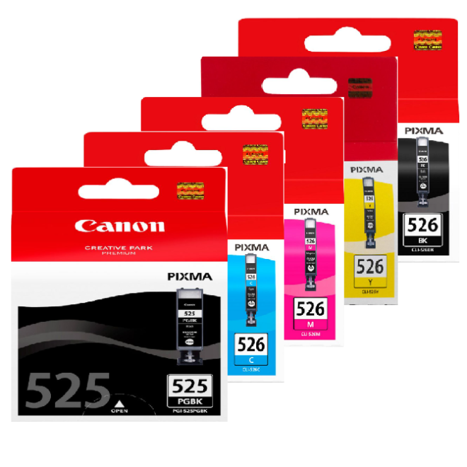 Canon PGI 525/ CLI 526 Original Value Pack 5 INKS
