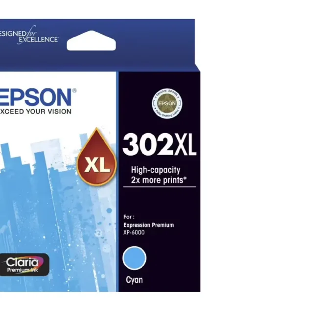 Epson 302XL Genuine Cyan Ink Cartridge