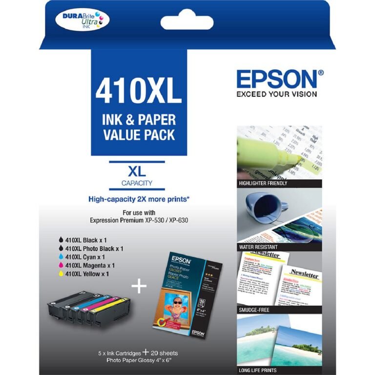 Epson 410XL Original Value Pack with 20 Photo Papers