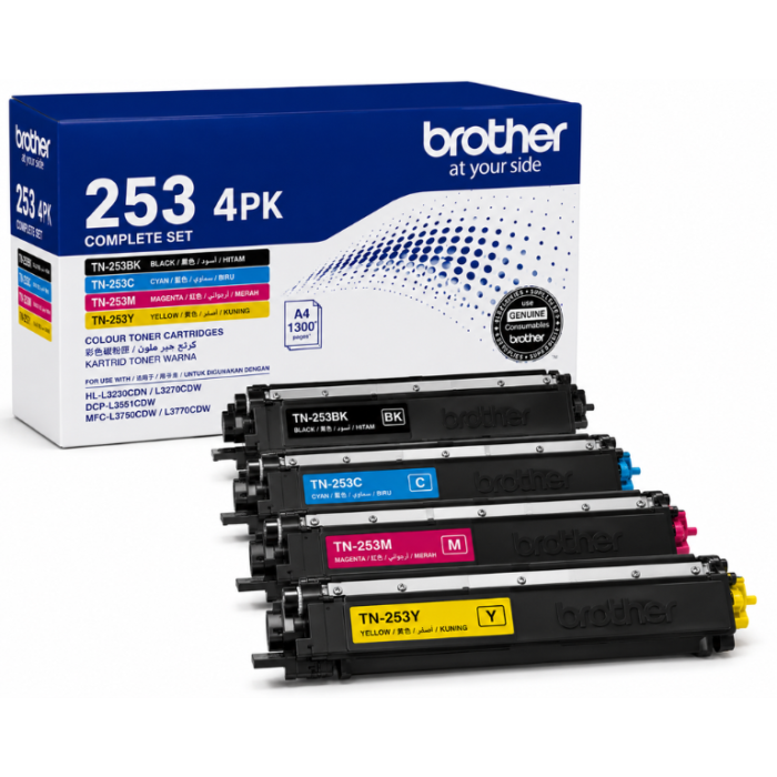Brother 253 Complete Set 4 Toner Brother 253 Complete Set 4 Toner