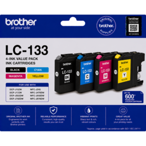 Brother LC-133 Genuine 4-Ink Value Pack