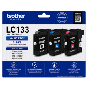 Brother LC 133 Original Value Pack 3 INKS