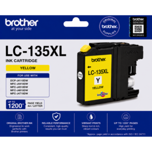 Brother LC-135XL Yellow Genuine Ink Cartridge