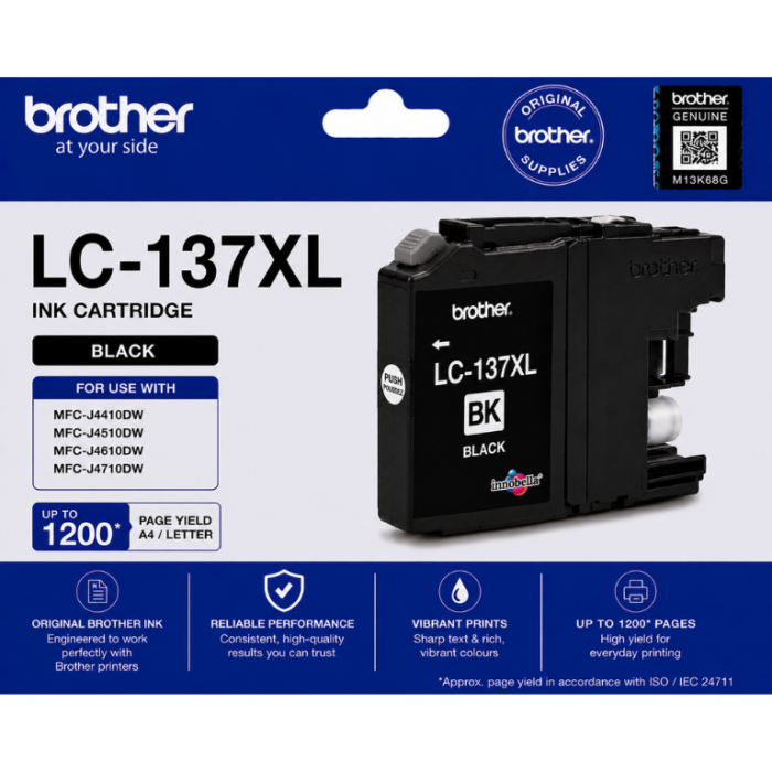 Brother LC-137XL Black Genuine Ink Cartridge