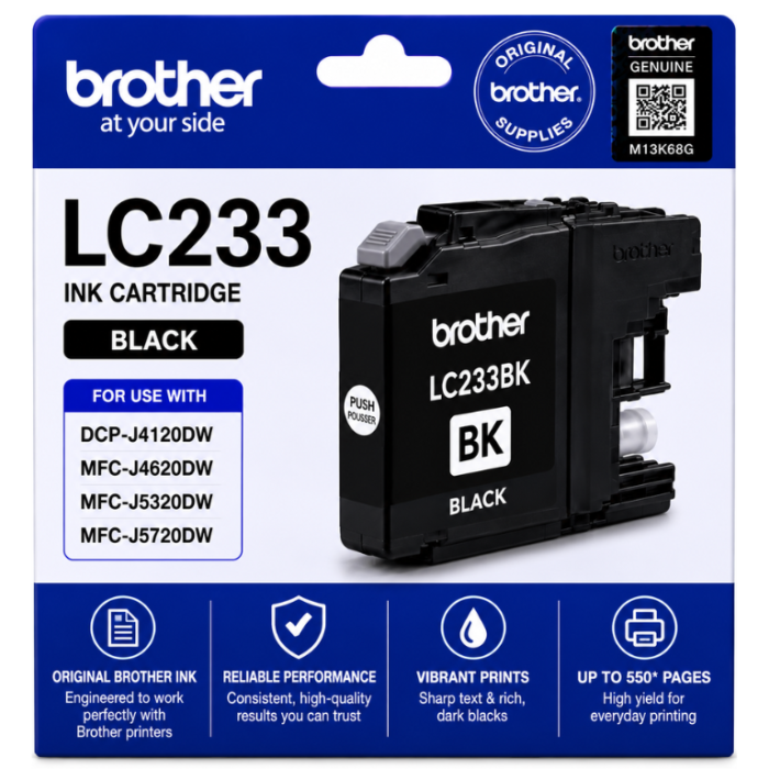 Brother LC 233 Original Black Brother LC 233 Original Black