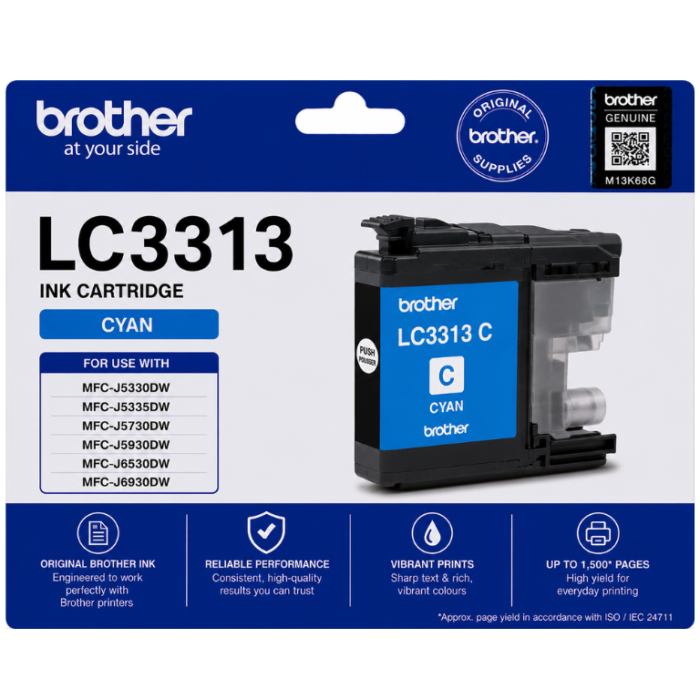 Brother LC 3313 Original Cyan Brother LC 3313 Original Cyan