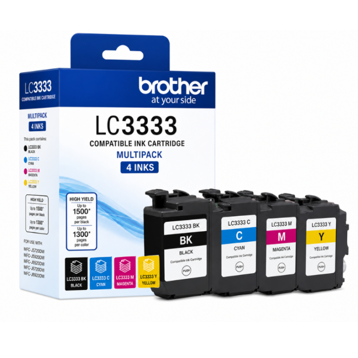 Brother LC 3333 Compatible Multipack 4 INKS