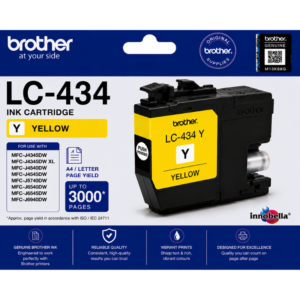 Brother LC-434 Yellow Genuine Ink Cartridge
