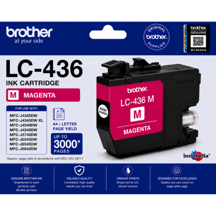 Brother LC-436 Magenta Genuine Ink Cartridge