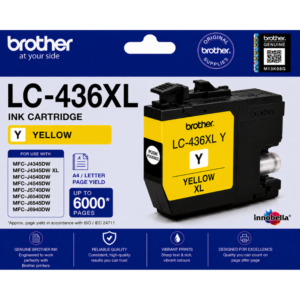 Brother LC-436XL Yellow Genuine Ink Cartridge