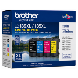 Brother LC139XL/135XL Genuine 4-Ink Value Pack