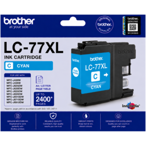 Brother LC77 XL Cyan Genuine Ink Cartridge