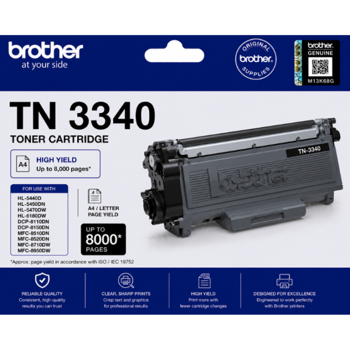Brother TN 3340 Toner Brother TN 3340 Toner