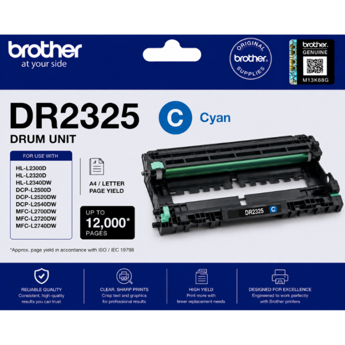 Brother TN DR2325 Drum C Brother TN DR2325 Drum C