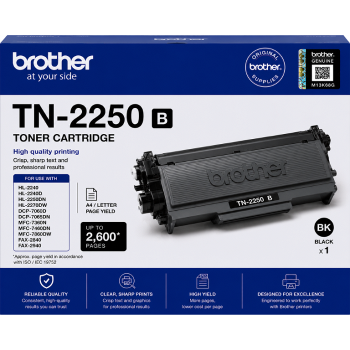 Brother Toner TN-2250 B