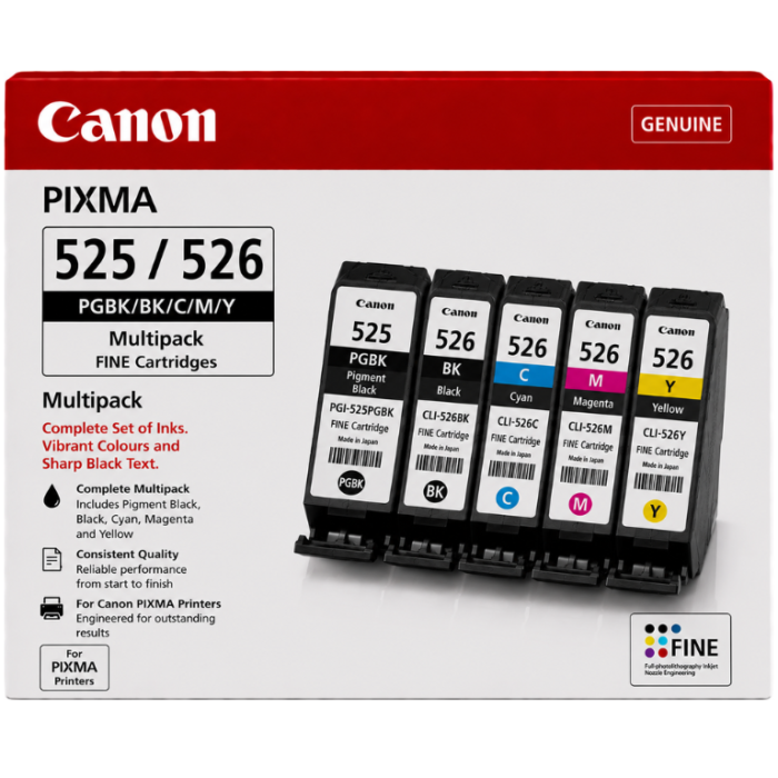 Canon 525 526 Multi Pack Canon 525 / 526 Multi Pack