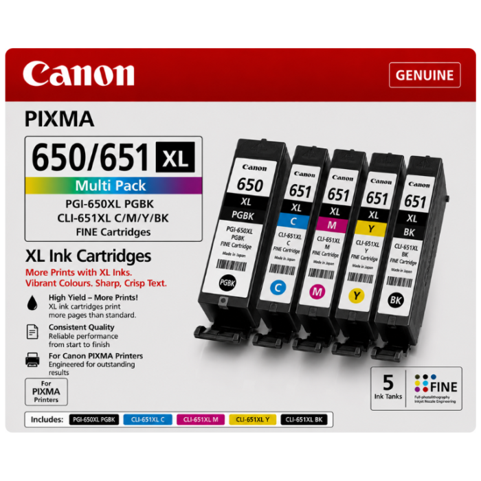 Canon 650651 xl Multi Pack Canon 650/651 xl Multi Pack