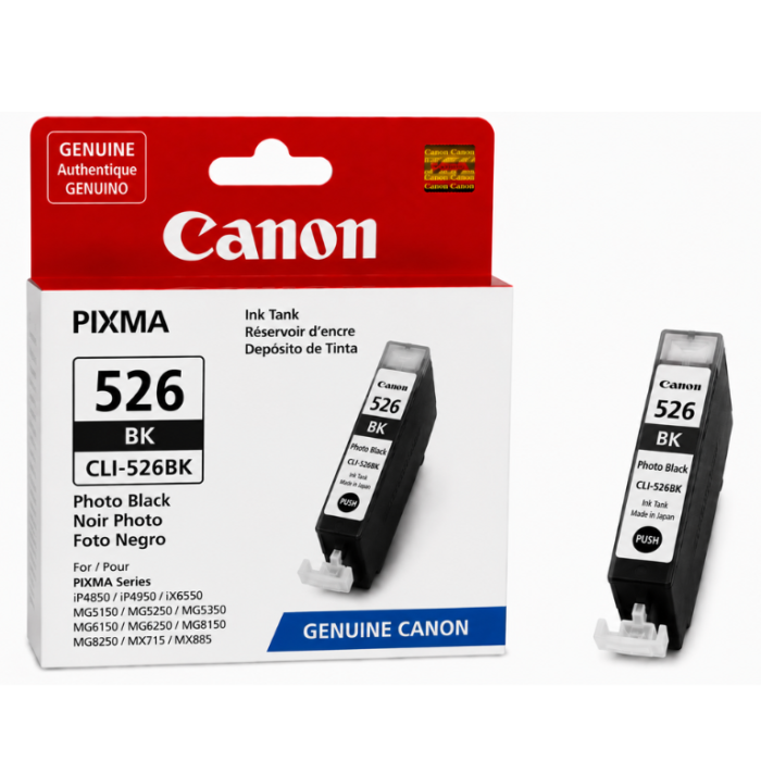 Canon CLI 526 Photo Black Genuine Ink Cartridge Canon CLI 526 Photo Black Genuine Ink Cartridge