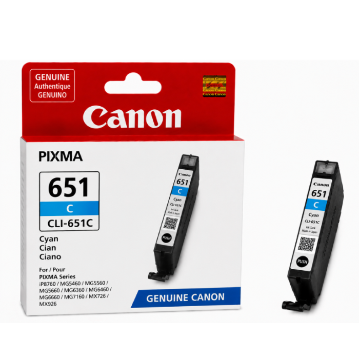 Canon CLI-651 Cyan Genuine Ink Cartridge