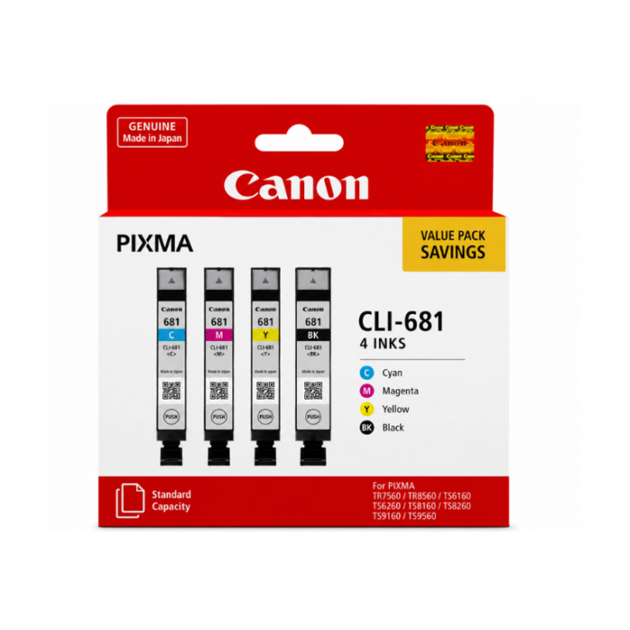 Canon CLI 681 Original Value Pack 4 INKS