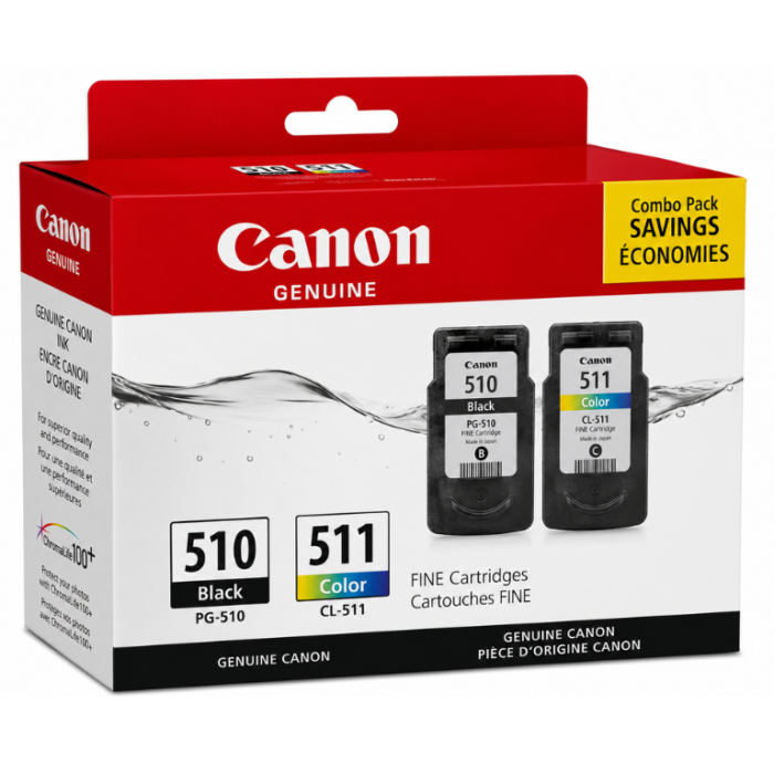 Canon PG-510 & CL-511 Genuine Combo Pack