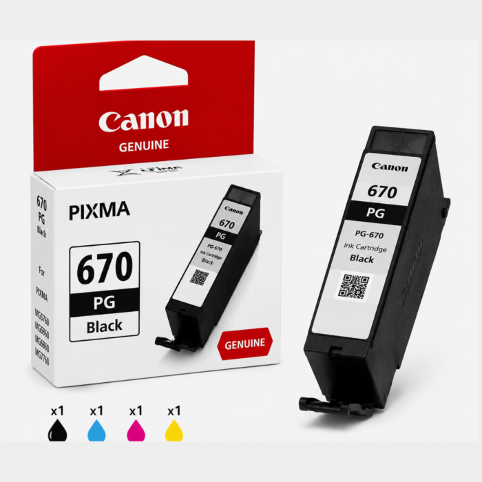 Canon PG 670 Black Genuine Ink Cartridge