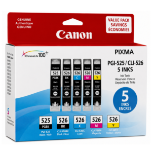 Canon PGI 525/ CLI 526 Original Value Pack 5 INKS