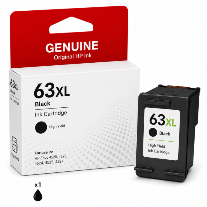 HP 63XL Black Genuine Ink Cartridge HP 63XL Black Genuine Ink Cartridge