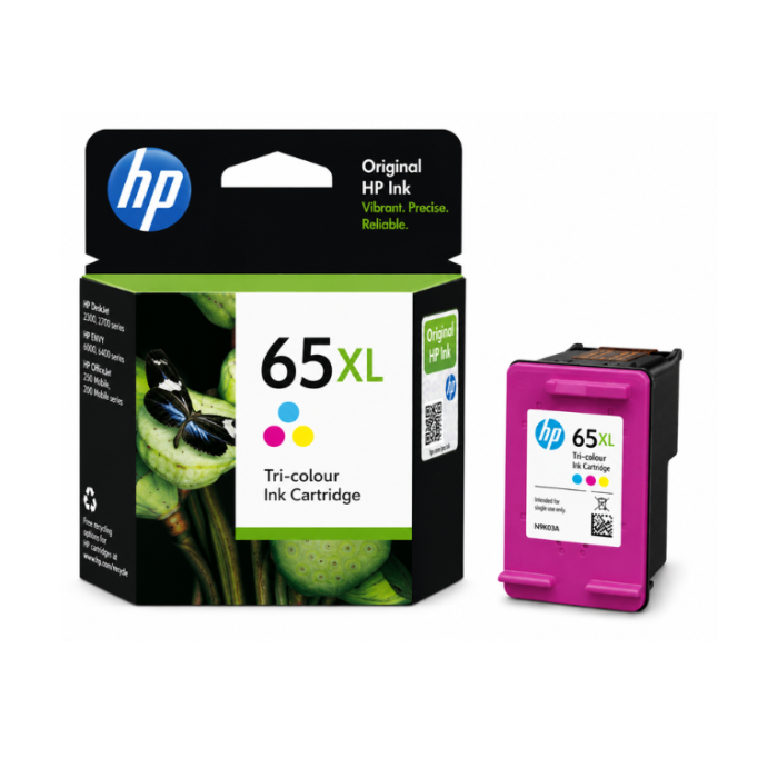 HP 65XL Tri-Colour Genuine Ink Cartridge HP 65XL Tri-Colour Genuine Ink Cartridge