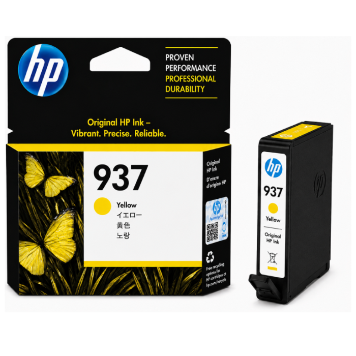 HP 937 Original Yellow Ink Cartridge