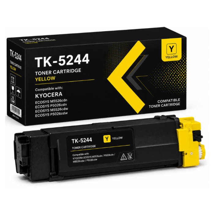 Kyocera TK-5244 Compatible Yellow Toner Kyocera TK-5244 Compatible Yellow Toner