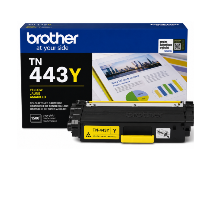 Brother TN 443 Original Yellow Toner